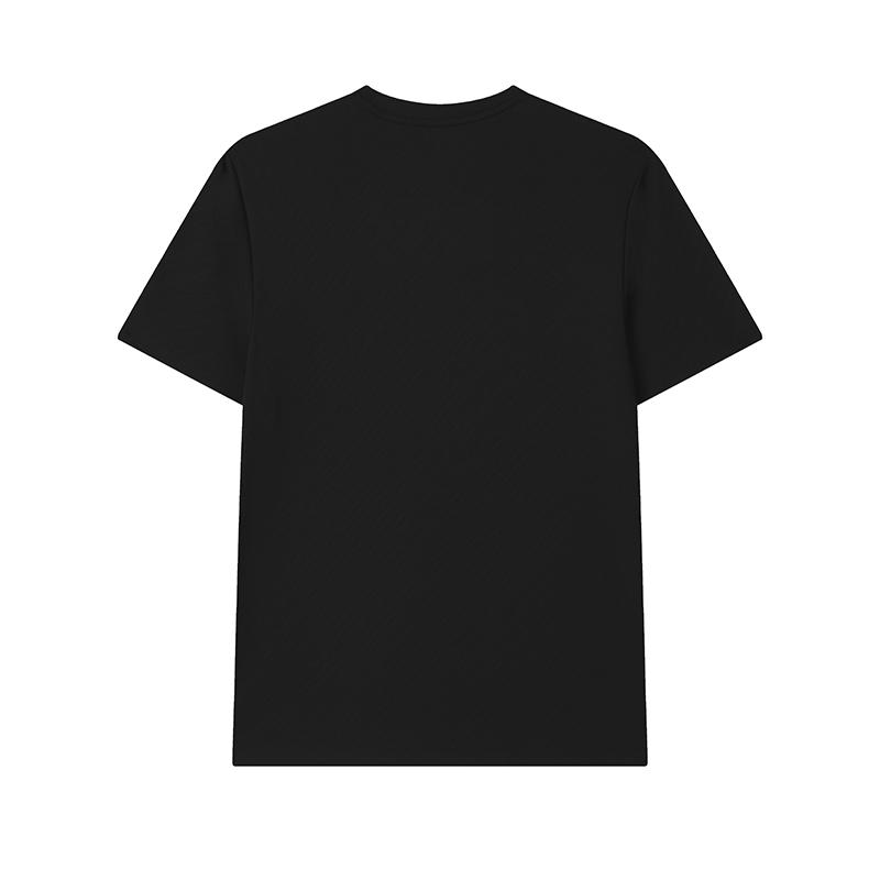 Fila Lifestyle Breathable Stretchy Casual Daily Commuting Versatile Minimalist Regular Knit Short Sleeve T-Shirt Men Tops Black F11M522117FBK