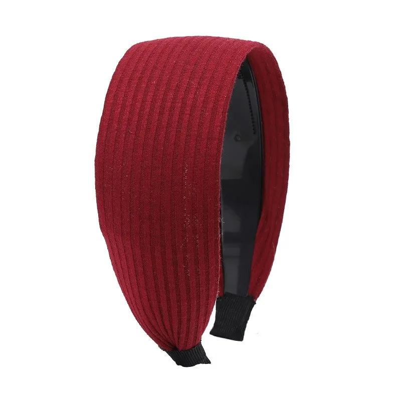 

Широкополая нескользящая повязка на голову для женщин с короткими волосами, простая заколка для волос, модный темпераментный головной убор для седых волос