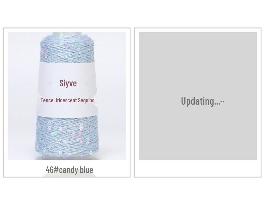 Si Yue Tencel Iridescent Paljettgarn: Handstickat Mode Bländar