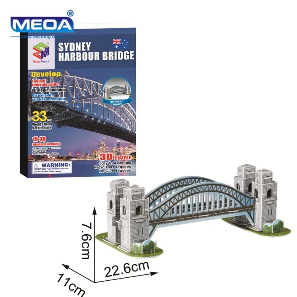 40 Tarz Dünya Ünlü Mimari Bina 3D Puzzle Model İnşaatı Yapboz Oyuncakları Çocuklar İçin Noel Hediyesi
