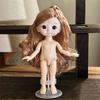 1 Pcs 16Cm Doll With Different Expressions, Cute 1/8 Bjd Doll, 13 Joint Movable Doll Girl Toy