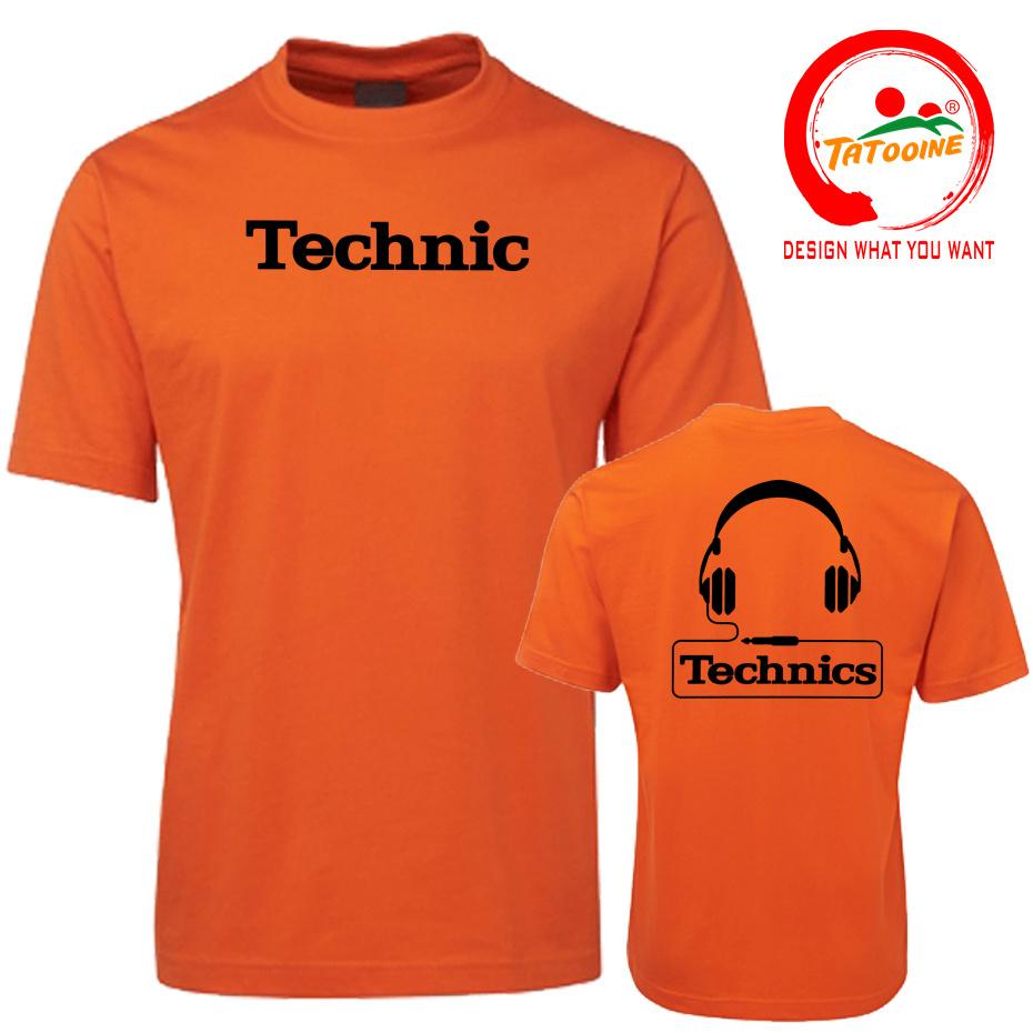 Technics Headphone Print T Shirts Unisex Disco Dj Party House Detroid Harajuku Fashion T Shirt Oversized Tshirt Trendy Dj Tee Tops