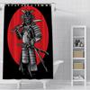 Japanese samurai devil Shower Curtain Waterproof Polyester Fabric Paint Bath Curtains Home Bathroom Decor Curtain With Hook
