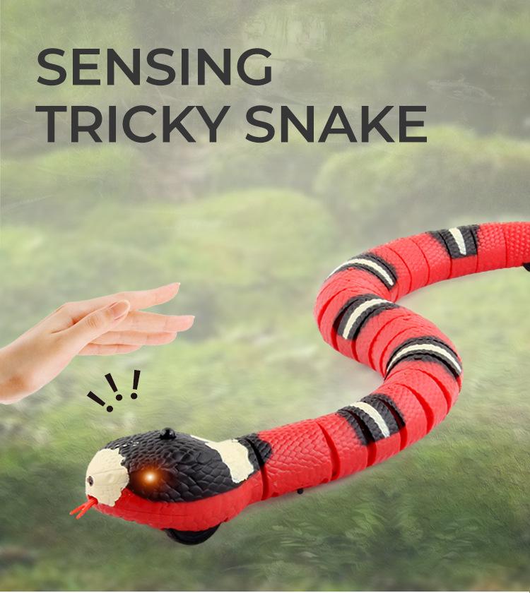 Smart Sensing Snake Automatic Cat Toys Interactive Cat Toys Infrared Charging Accessories Kitten Toys for Pet Dogs Game Play Toy