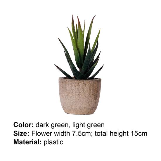 Fake Succulent Bonsai Nice-looking Ornamental Realistic Mini Artificial Succulent Plant Fake Flower Bonsai for Living Room