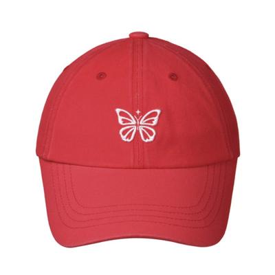 NICK&NICOLE VINTAGE MINI BUTTERFLY BALL cap_RED
