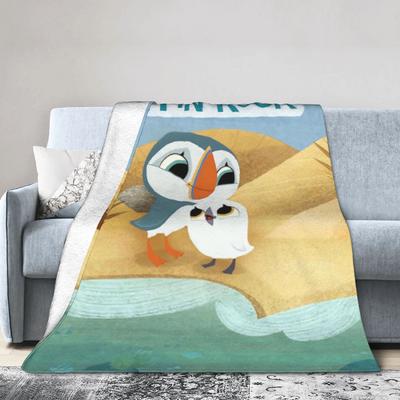 Puffin Rock Oona Baba Coperta Flanella Decorazione Cartone Animato TV Acquerello Multifunzione Super Morbida Coperte da Lanciare per Ufficio