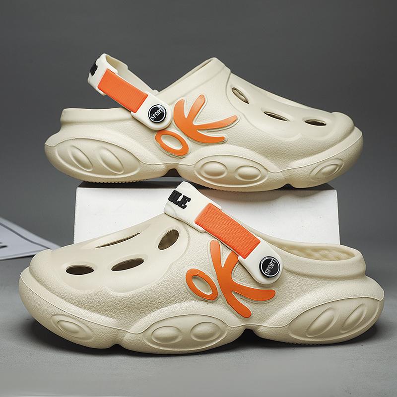 Nová móda Pánské pantofle letní EVA měkké pohodlné pánské sandály vysoce kvalitní lehké, tlusté dno koupelna pánské sandály