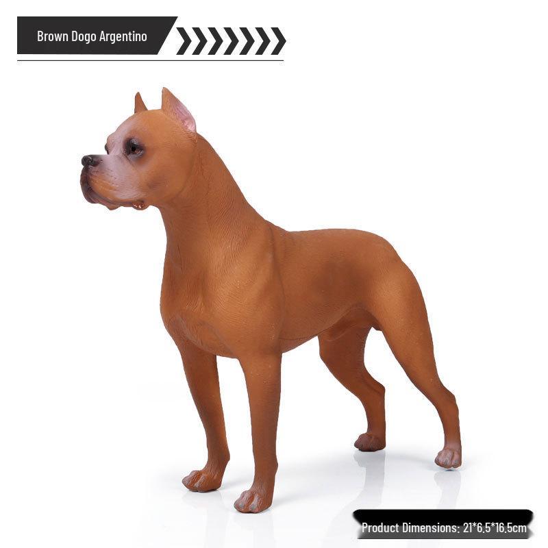 

Dogo Argentino Wild Animal Model: Argentine Mastiff Bull Terrier Toy Ornament