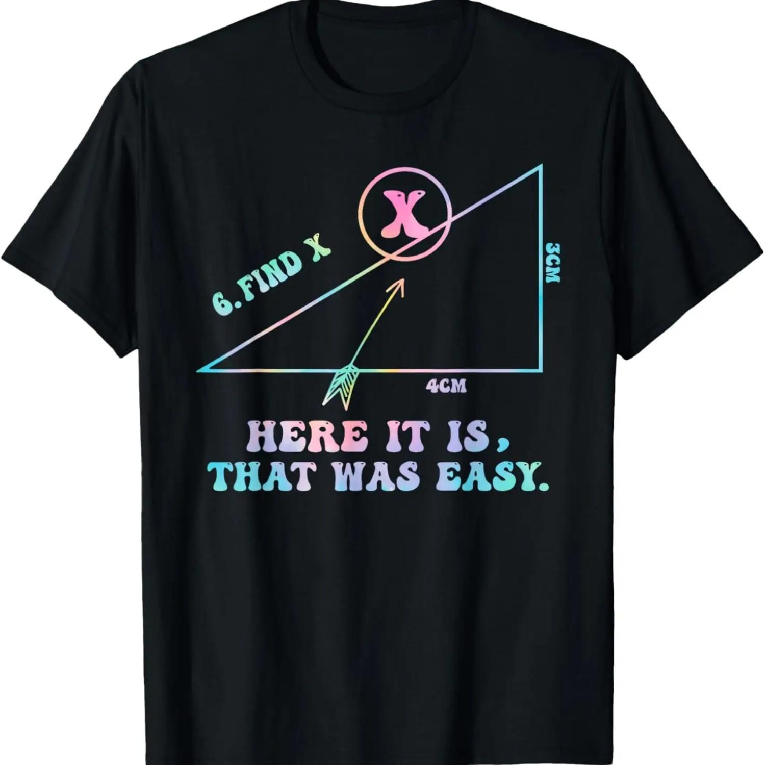 

find x here it is that was easy math teachers T-Shirt XXXXXL чёрный