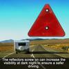 Red Rear Reflectors Triangle Reflective for Gate Posts Safety Reflectors Screw Fit for Trailer Motorcycle Truck Boat 1PC