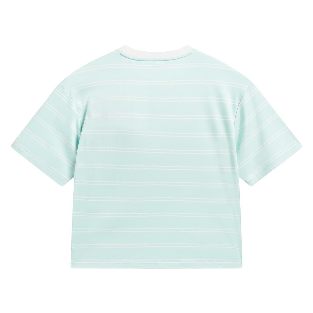 Li-Ning Loose Fit Round Neck Logo Letter T-Shirt Women tops AHSW218-5