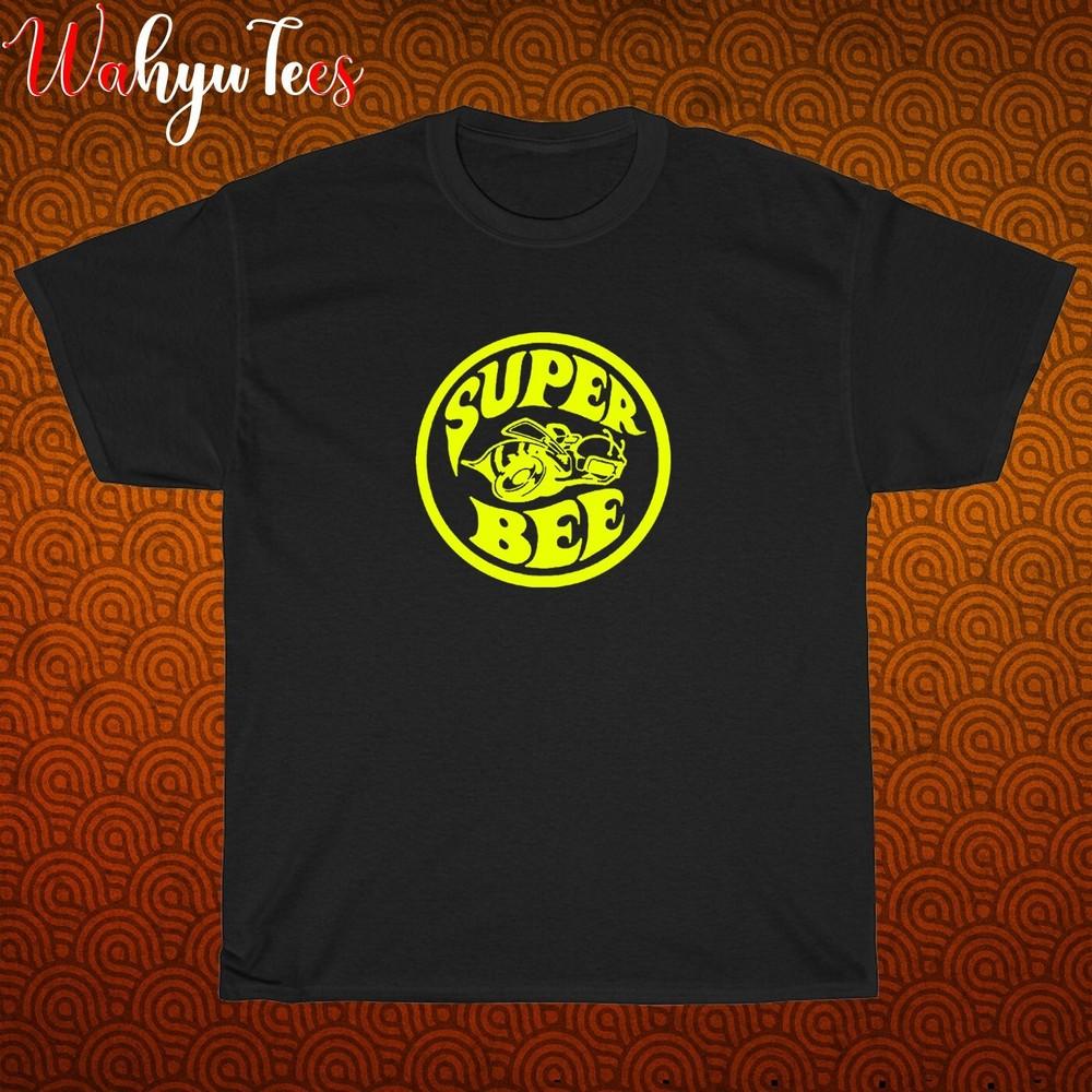 

New! Super Bee Logo Black Grey Navy Size S-5XL Unisex T-Shirt 2XL