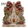 Holiday Table Decorations for Party Christmas Faux Diamond Painting Tabletop Ornaments, Beginner-Friendly DIY Acrylic Rhinestone Art Gift Friends