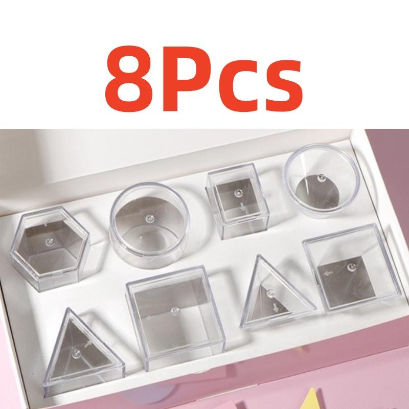 

8Pcs Perspective Geometry Solid Geometry Model Detachable Primary School Teaching Cube Rectangular Prism Teaching Tool Set