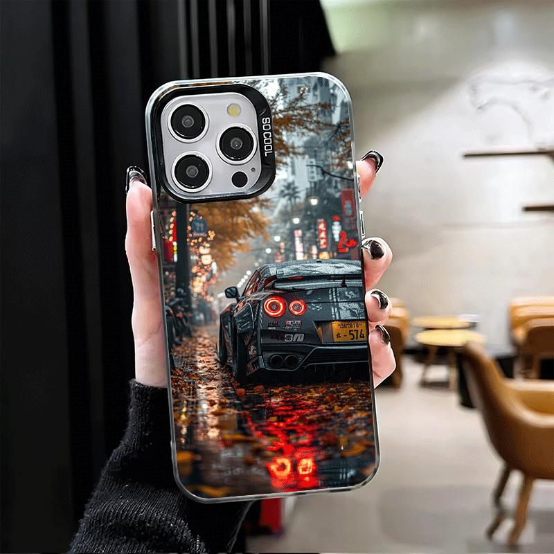 JDM Sports Car G-GTR Soft Phone Case for iPhone 15 16 17 Pro Max 17Air 16E 14 Plus 13 12 Mini Shockproof Cover Back Shell