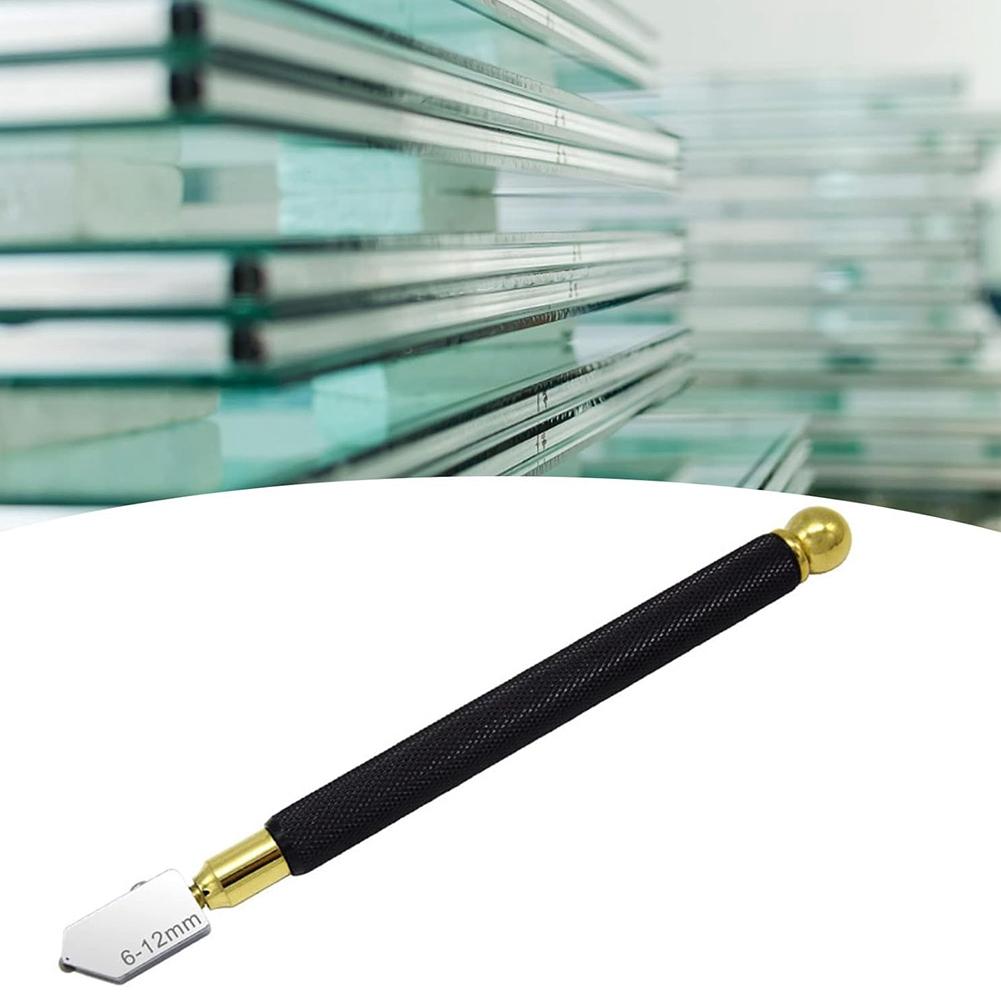 A84E-1 Set Glass Cutter, Alloy Incisive Professional Glass Cutting Tool With 3 Cutter Heads Marking Pen