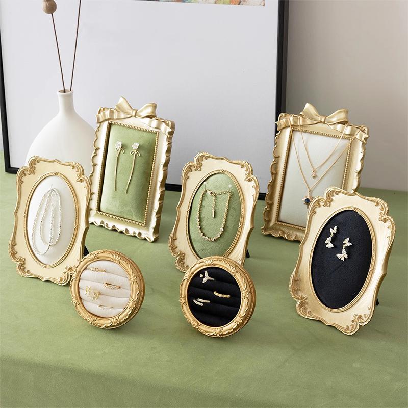 1PC Ornamental Jewelry Showcase Frame Decorative Jewelry Display for Market Stall