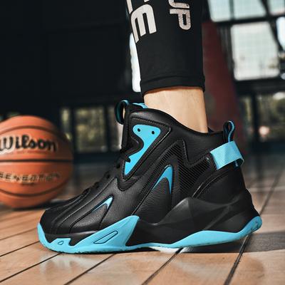 Herren High-Top Leder Basketballschuhe Rutschfeste Trainings-Sneaker Sportschuhe Lässige Atmungsaktive Tennisschuhe