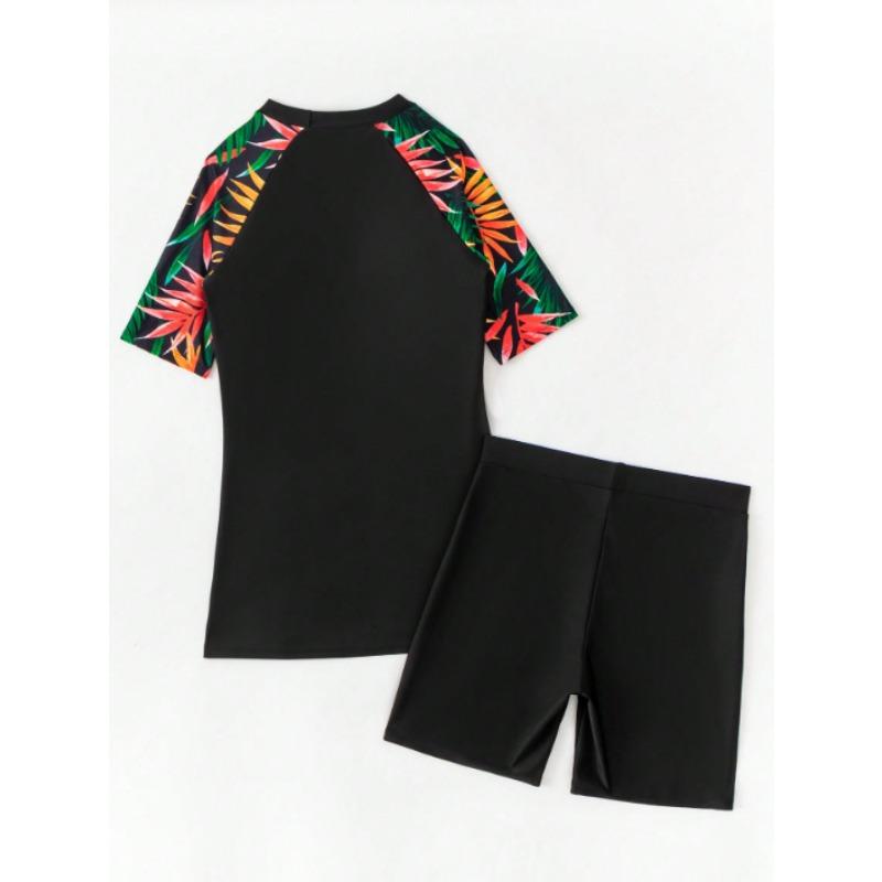 Women S Split Swimsuit Tight Quick Dry High Waist Waterproof Swimwear