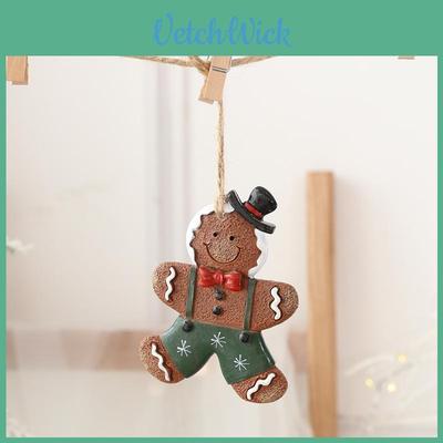 Christmas Tree Decor Ornaments With Resin Santas And Reindeer For Holiday Festive Display