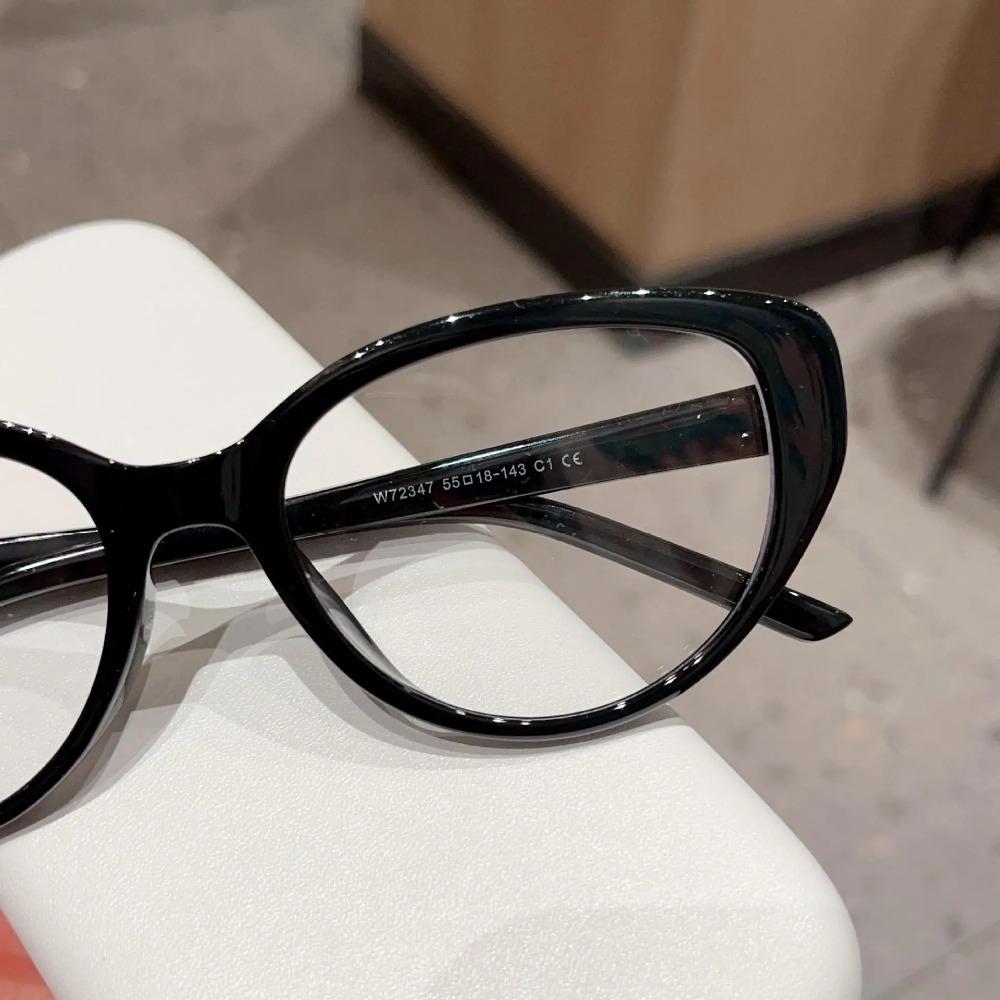 2025 Prescription Glasses New Stylish Cat Eye TR90 Frame For Women Bare Face And Internet Fame, Can Be Equipped With