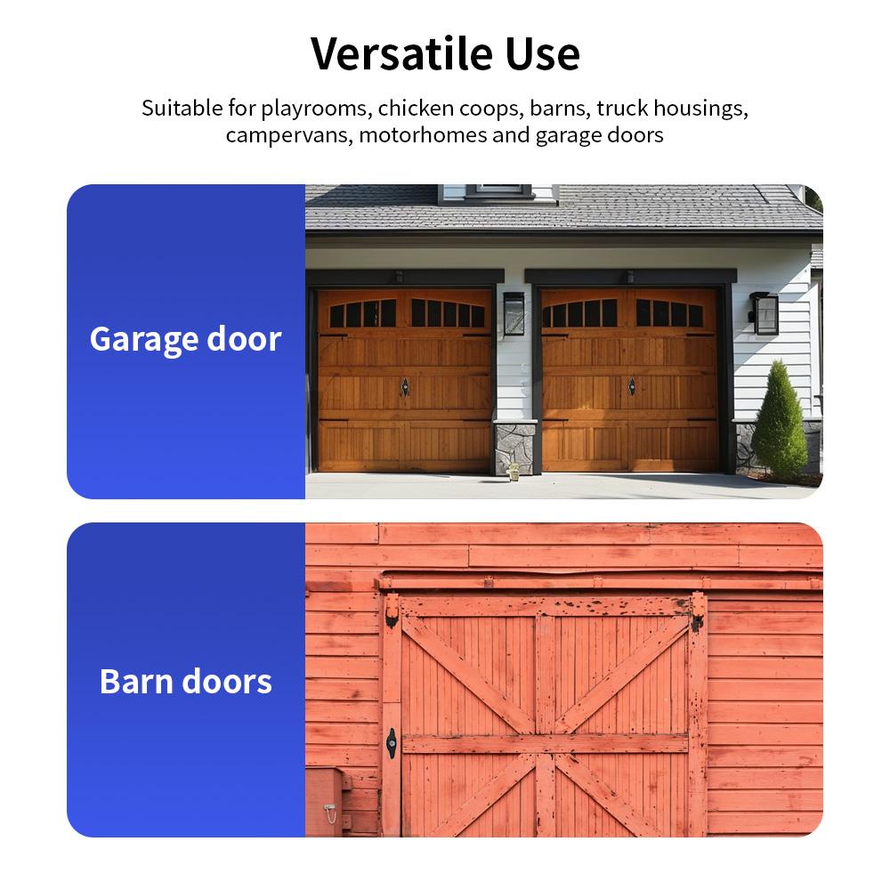 Shed Door Latch T-Handle Lock Kit with 2 Keys 5-1/2"" Door Lock for Playhouses Chicken Coops Camper