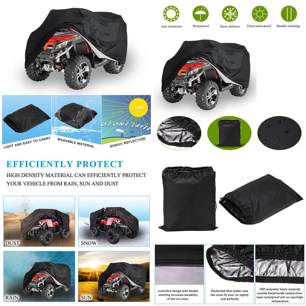 Full Atv Xl Cover Waterproof Breathable Rain Snow Dust Heat Resistant Protection Bikes