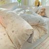 100% Cotton Bedding Four-piece Set, Skin-friendly, Breathable, Soft and Comfortable Bed Sheet Pillowcase, Quilt Cover Set