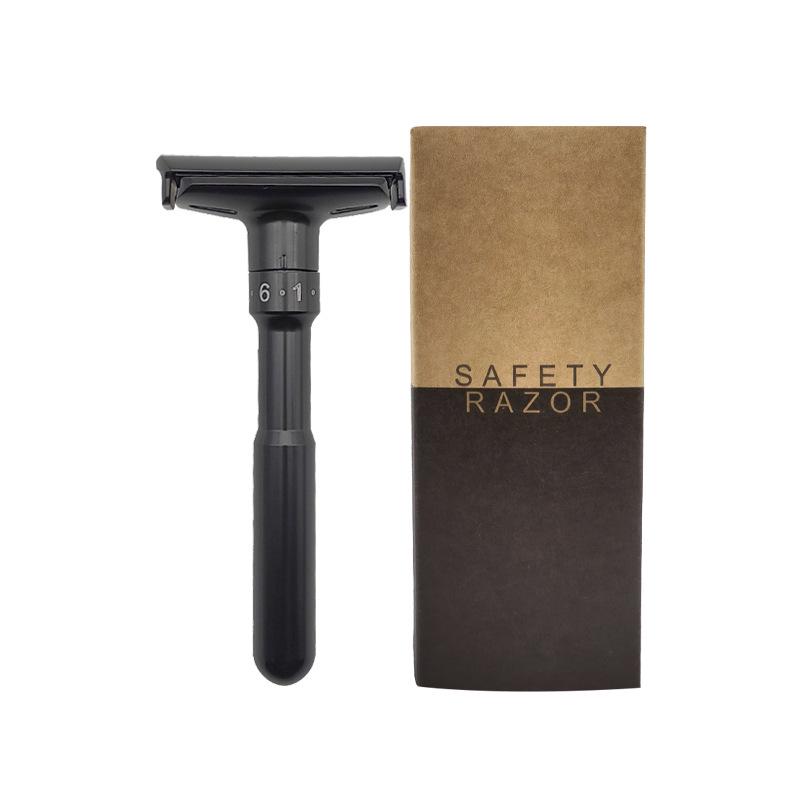 Men's Dual-Sided Alloy Shaving Razor Organizer Base