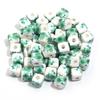 20pcs 8mm Flower Patterns Square Ceramic Beads Big Hole Porcelain Loose Beads For Jewelry Making DIY Bracelets Necklace Findings
