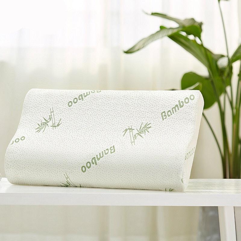 

Bamboo Pillow Memory Foam Pillow with Removable Cover with Zipper Bamboo Neck Pillow for Sleeping Ergonomically Design JAF022 50x30cm