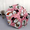 1pc Snowmen Pattern Automatic Folding Umbrella - 8-Rib Automatic Open/Close, Large Canopy Birthday Festival Gift yy251217095