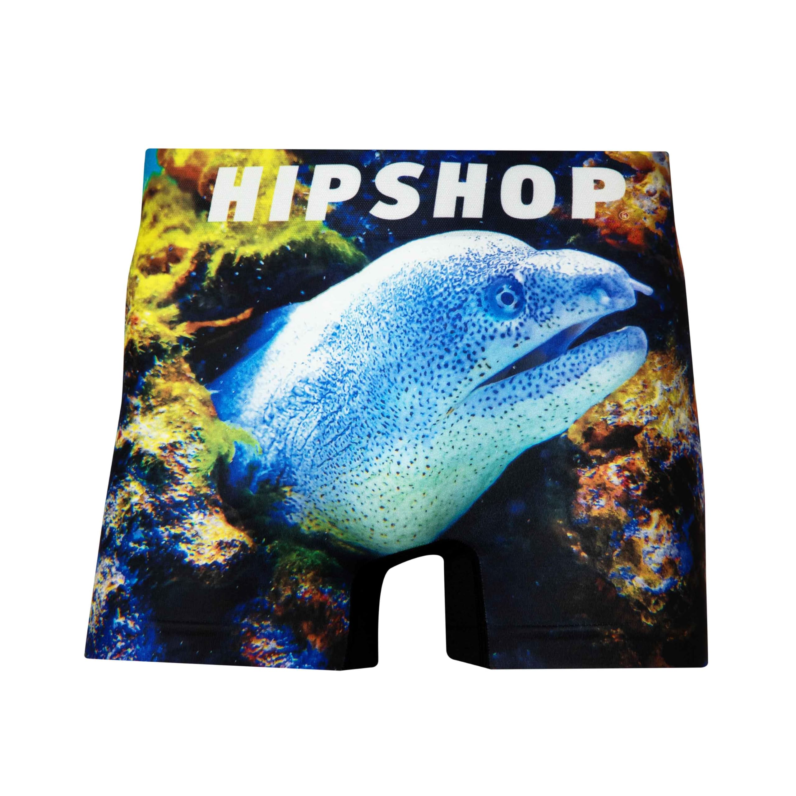 

[Hip Shop] Мужское нижнее белье AQUA, бесшовные полиэстеровые боксеры-слипы, мурена