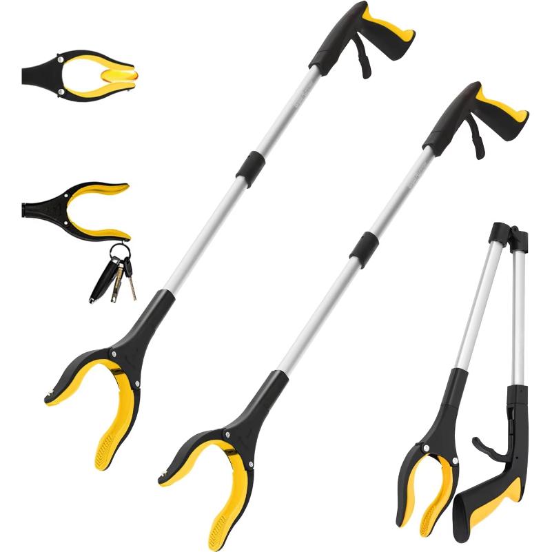 Multifunctional Foldable Collapsible Garbage Grabber Gripper Extender Litter Reachers Pickers Hand Tools Portable Pick Up Tools