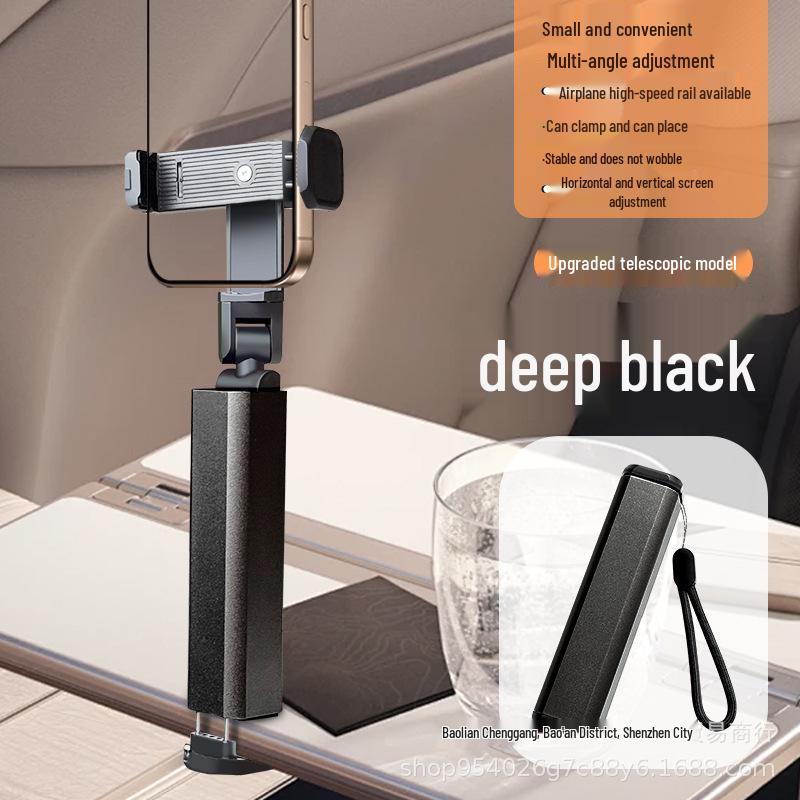 Foldable Magnetic Phone Holder & Tripod with Aluminum Carabiner for Live Streaming & Travel