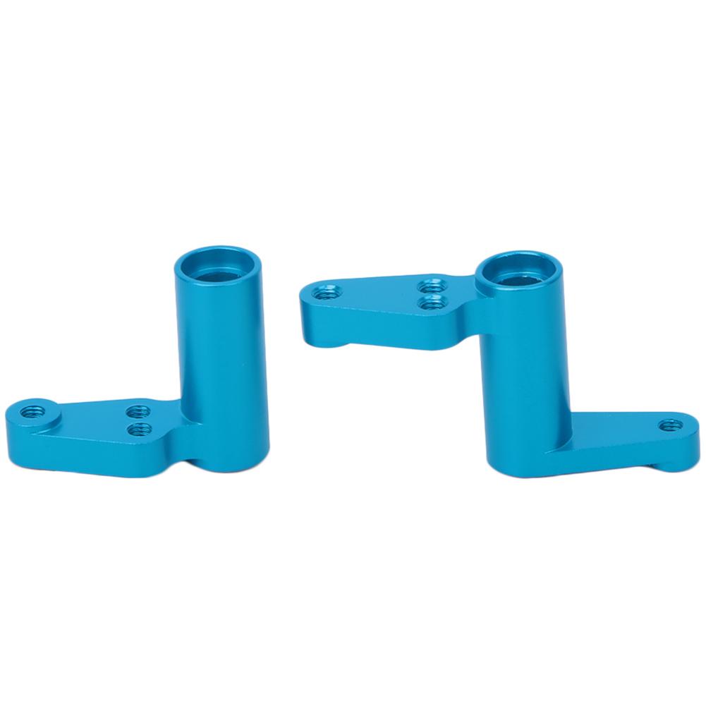 Aluminum Alloy Steering Servo Saver RC Car Upgrade Parts Fit for HPI RS4 Sport 3 RC CarBlue