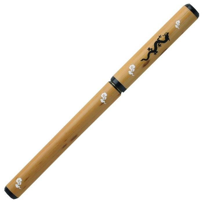 Akashiya Natural Bamboo Brush Pen Dragon/Paulownia Box AK3200MK-42