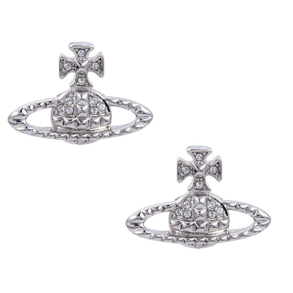 Vivienne Punk Style Geometric Earrings With High Version Copper Material