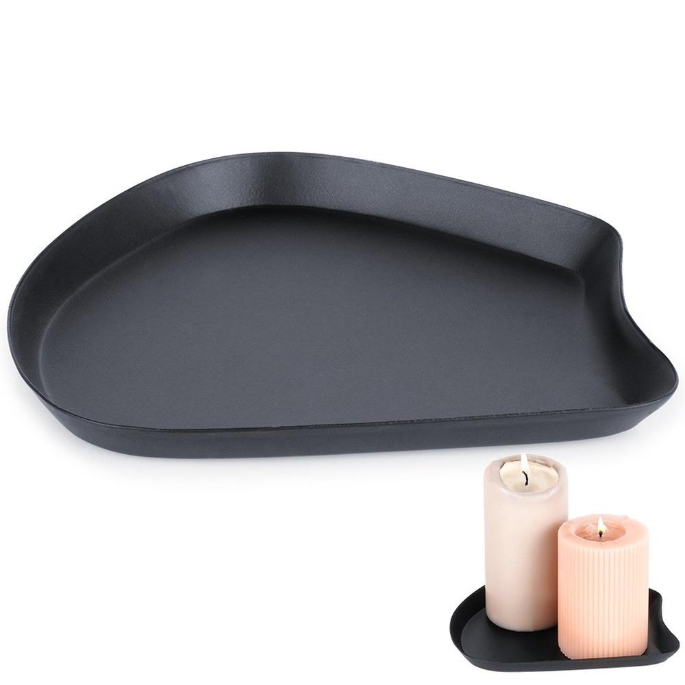 Black Base Tray for Decorative Arrangements Candles Tealights Candlestick