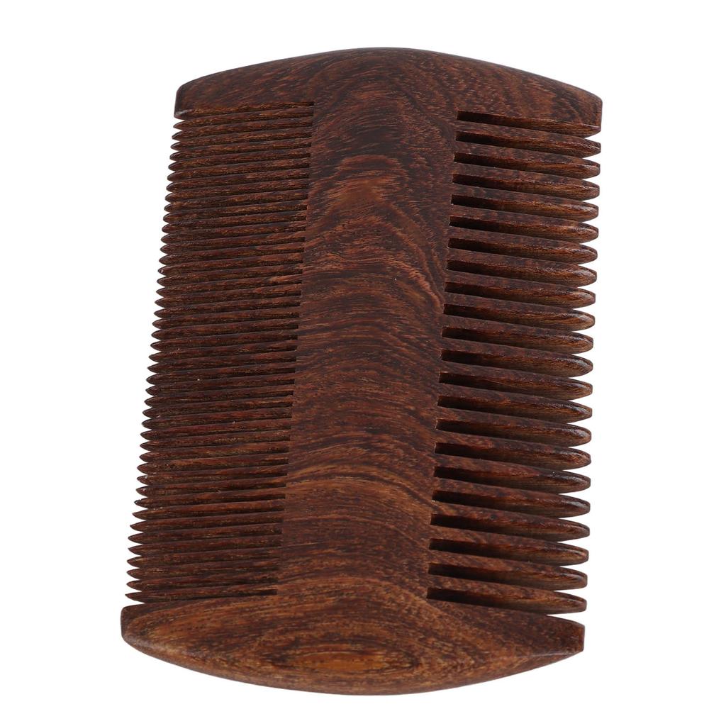 Double Sided Lice Comb Wide Fine Teeth Remove Louse Prevent Static Wooden Beard Mustache Comb