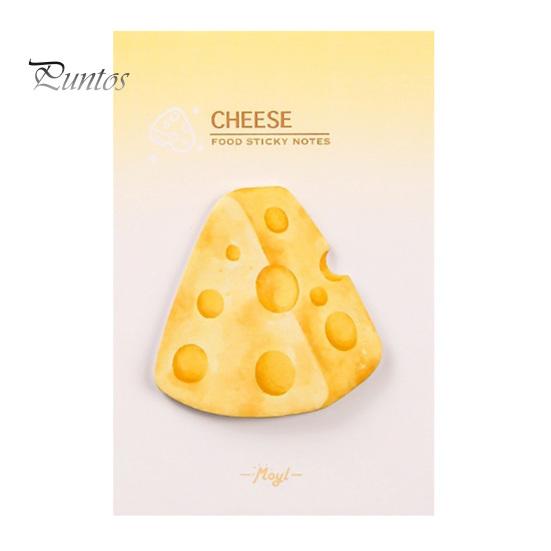 Unieke Post-its Notitieblokken, Grappig Toast Brood Koekje Kaas Ontwerp Schattig Notitieblok, 30 Duidelijk Bedrukte Velletjes/Blok Zelfklevend Notitieblok voor Thuis Kantoor Notebook