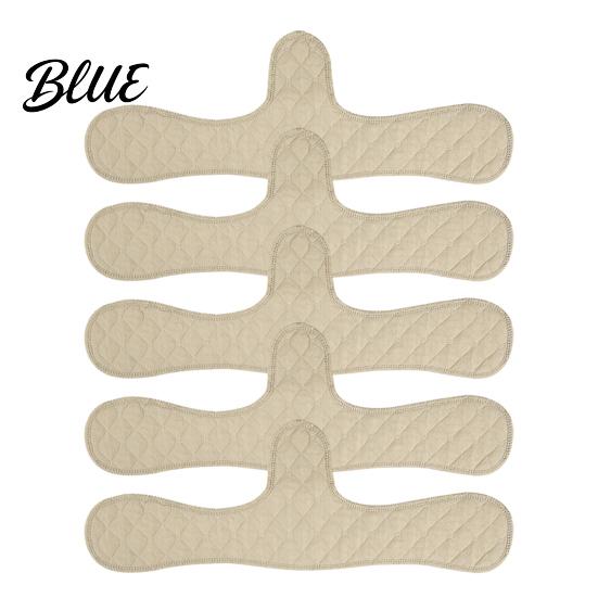 Under-Breast Sweat Pads 1/5/10Pcs Cotton Bra Liner for Absorption Washable Under-Bra Pads Reusable Moisture Absorber Boob Pad Women Sweating