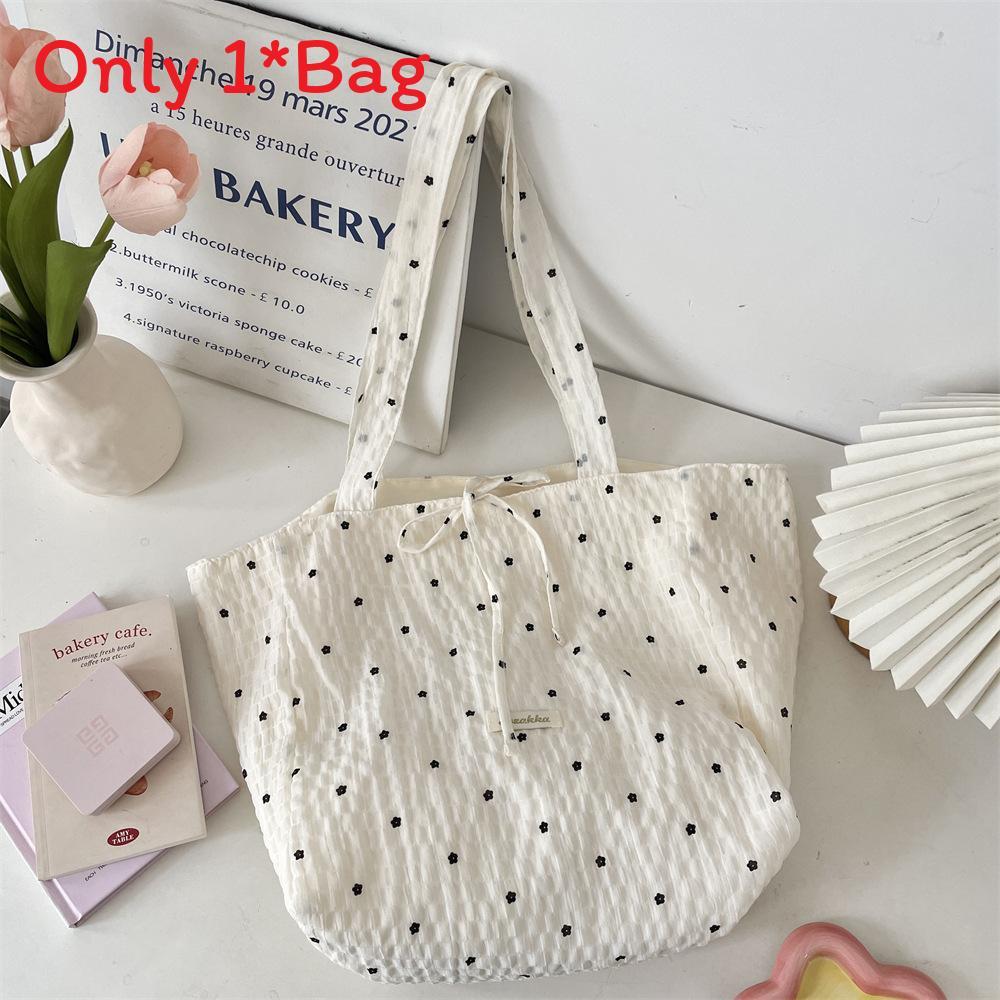 Floral Polyester Tote Bag For Women With Large Capacity And Card Pocket