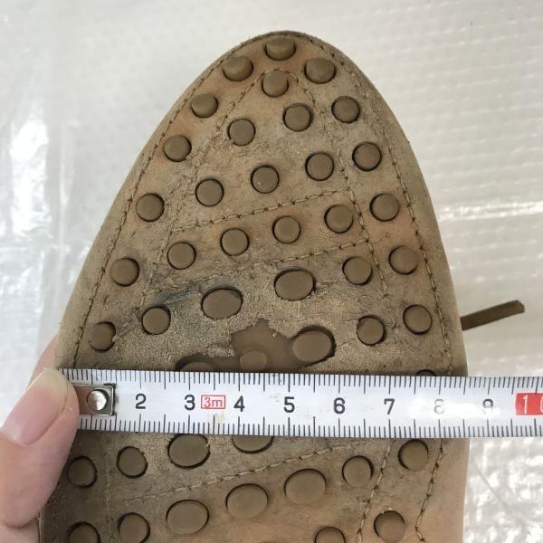 Made in Italy TOD'S Leather Driving Shoes 38.5 24.0-24.5 Brown Shoes(USED)