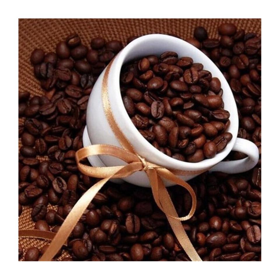 5D DIY Full Round Diamond Painting Coffee Diamond Embroidery Rhinestone Picture Cross Stitch Mosaic Home Decoration Gift