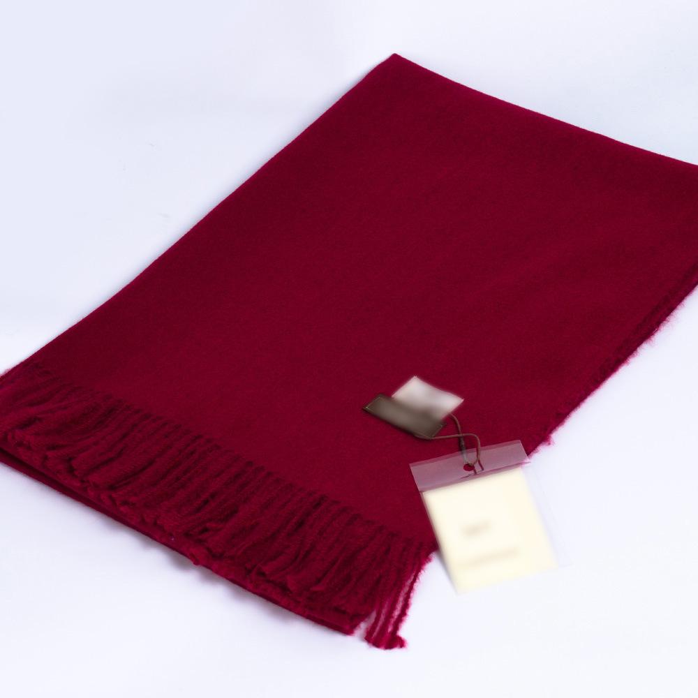Thickened Solid Color Double sided Imitation Cashmere Scarf Autumn and Winter Atmosphere Women's High End Versatile Men's Scarf Warm Shawl