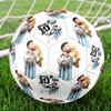 Messi Und Sein Signatur-Fußball Größe 5 Maschinengenäht Indoor/Outdoor Universeller Fußball Überraschungs-Kollektion Geschenk