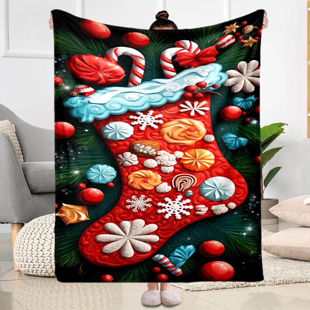 Christmas 275 Blanket Soft Warm Cozy Perfect for Chair Office Chair Sofa All-Season Use Stylish Decor Ideal Gift for Friends Family Couples Picnic