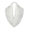 Faux Fur Scarf with Velvet Lining Invisible Fur Clip Artificial Fur Shawl Dresses Coats Fake Collar Neck Scarf